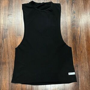 Gymshark Men's Black Muscle Tank - Performance Sleeveless Top